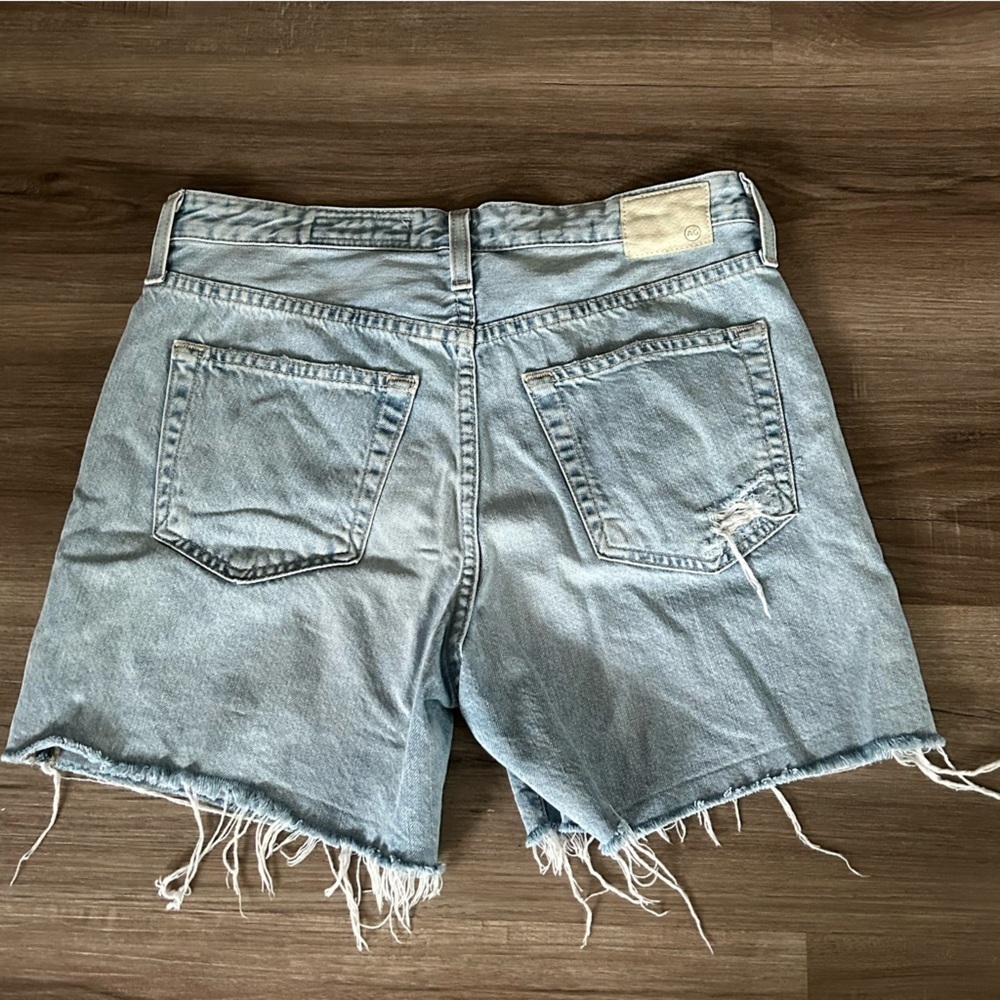 Adriano Goldschmied Light Wash Denim Cut Off Shorts Women 26R - Picture 6 of 10